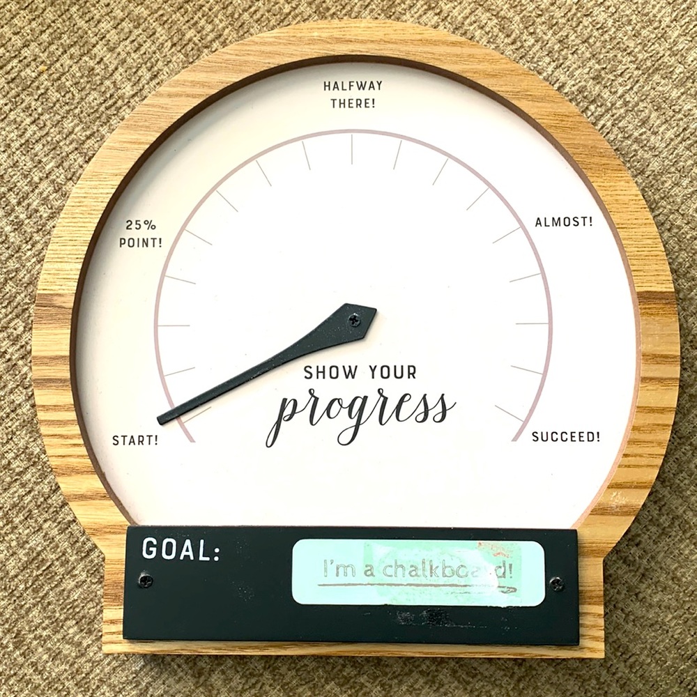 Chalkboard “Goal” Decor